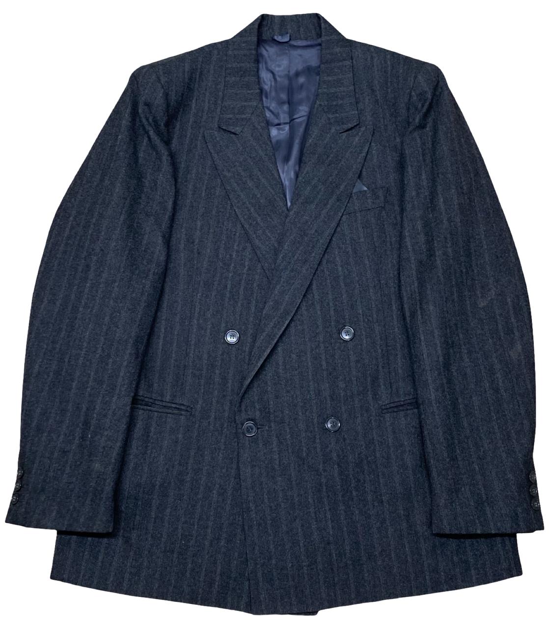 Mario Zegna Italian Wool Pinstripe Blazer | Medium | Chest 21.5”