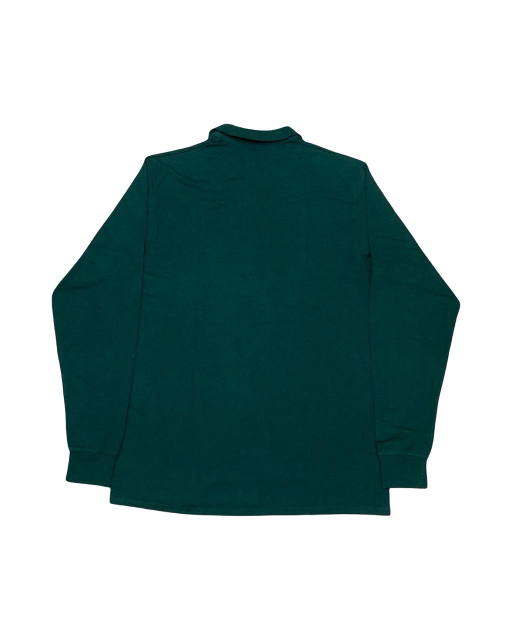 Bespoke Long-Sleeve Polo | Medium | Chest 20.5