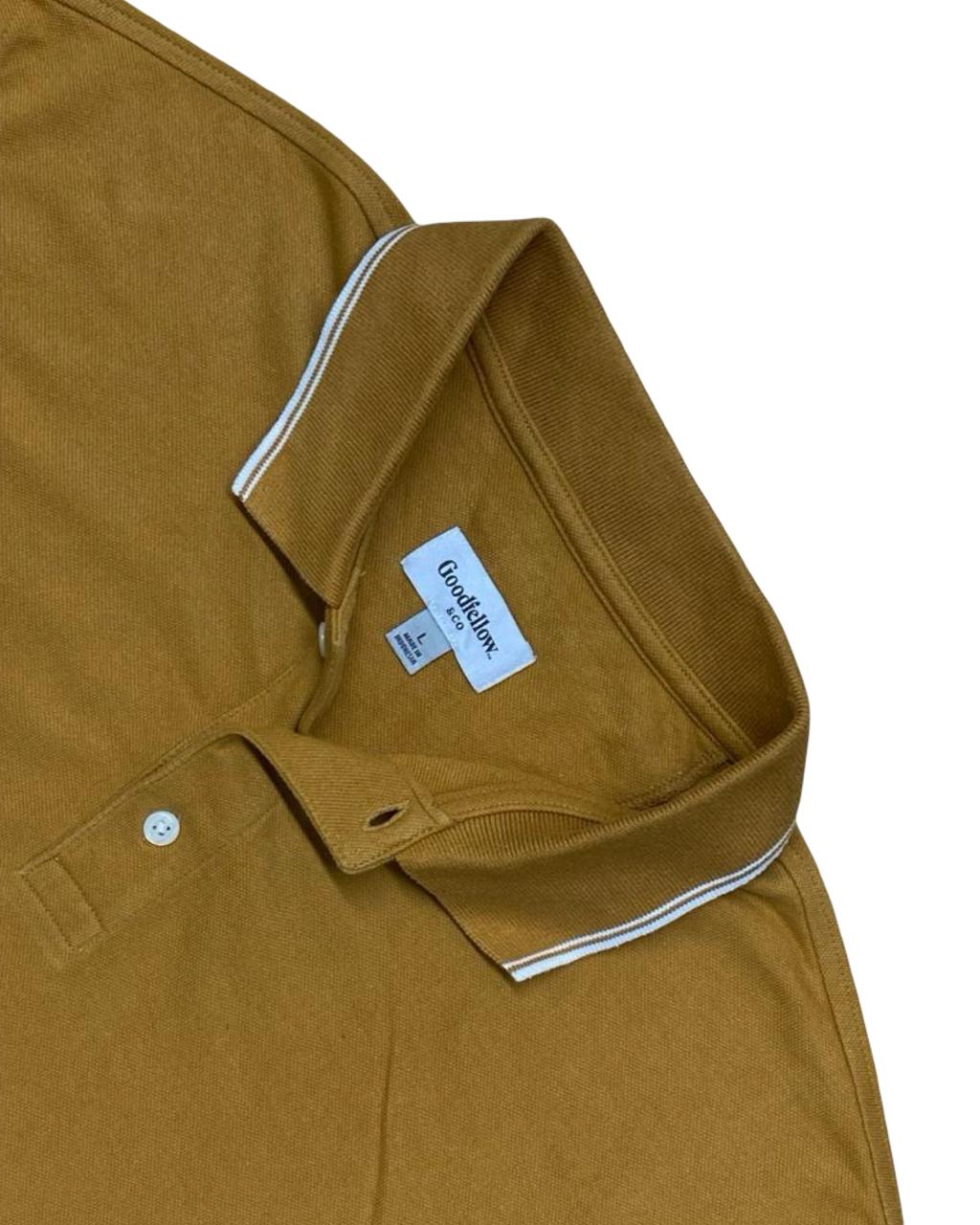 Goodfellow & Co Long-Sleeve Polo | Large | Chest 23.5”