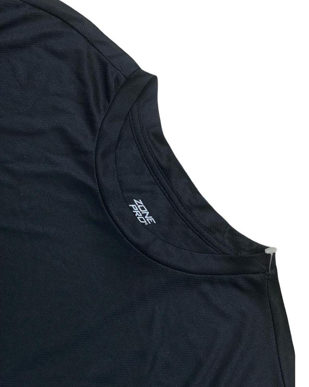 Zone Pro Black Athletic Tee | Medium | Chest 22.5”