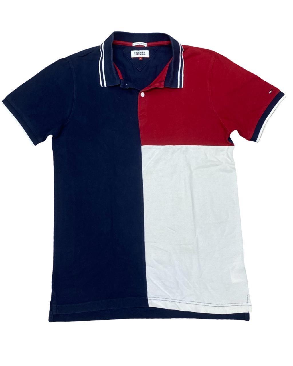 Tommy Hilfiger Colorblock Polo Shirt | Small | Chest 20”
