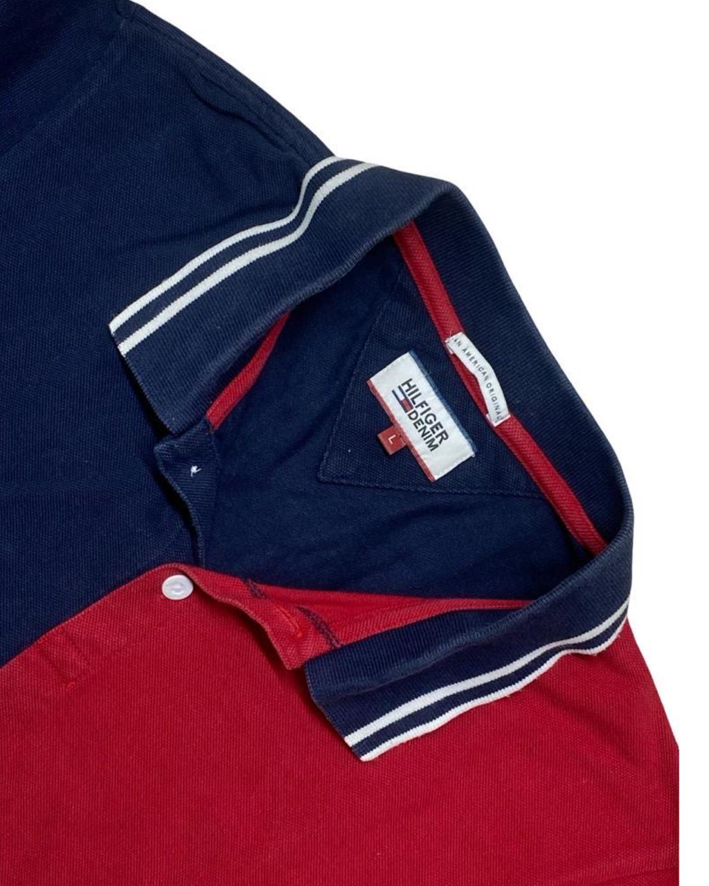 Tommy Hilfiger Colorblock Polo Shirt | Small | Chest 20”