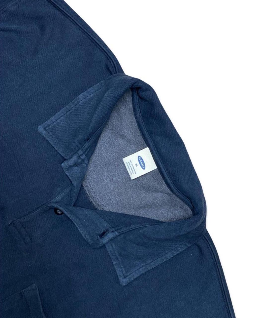 Old Navy Navy Long-Sleeve Polo | XL | Chest 25.5”