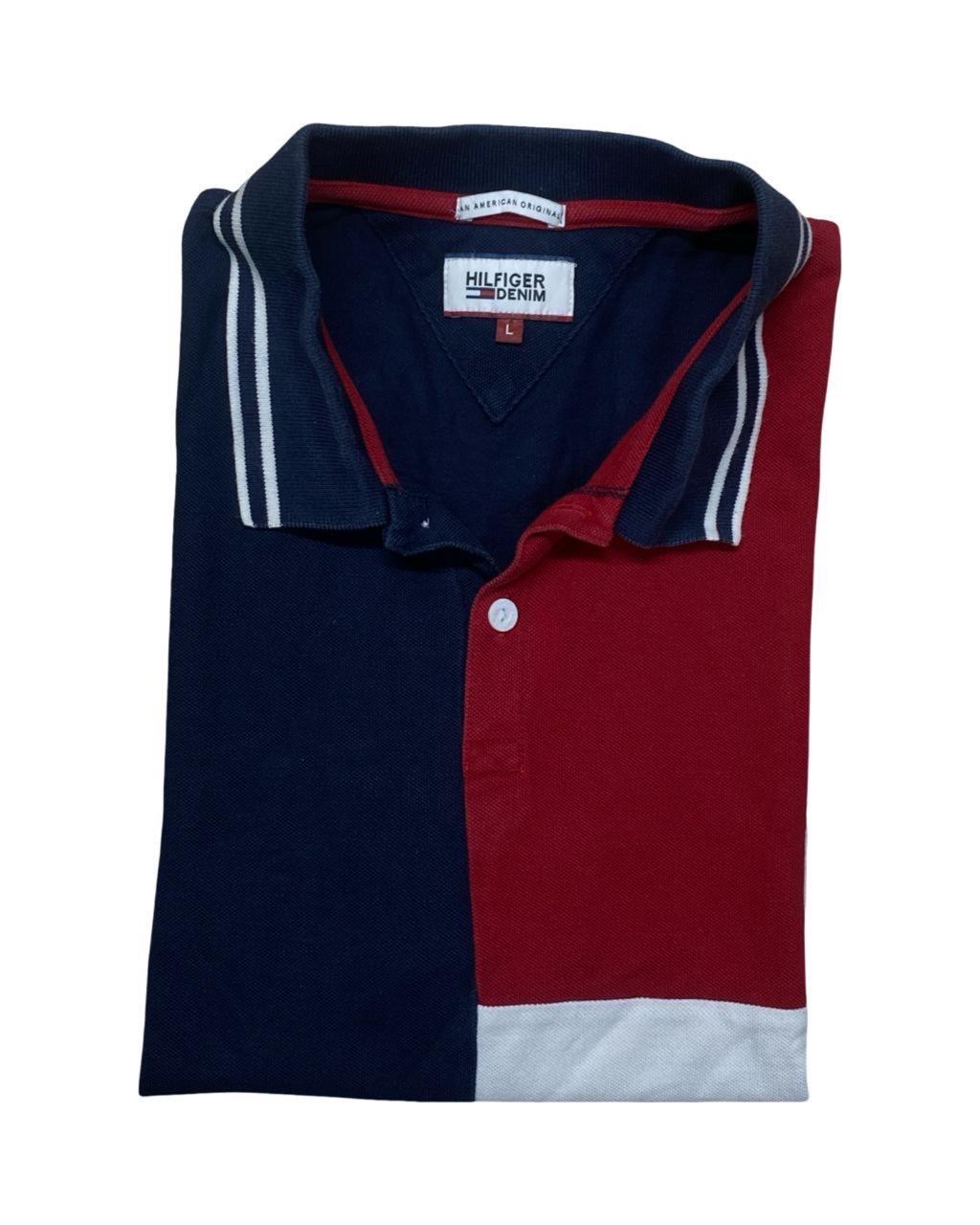Tommy Hilfiger Colorblock Polo Shirt | Small | Chest 20”