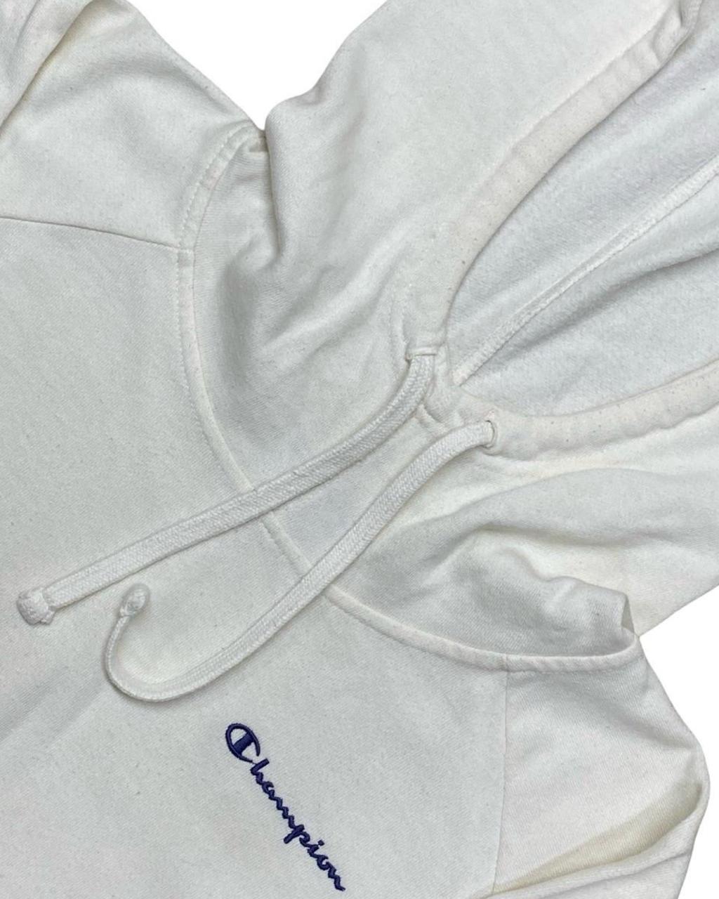 Champion White Pullover Hoodie | XL | Chest 26.5”
