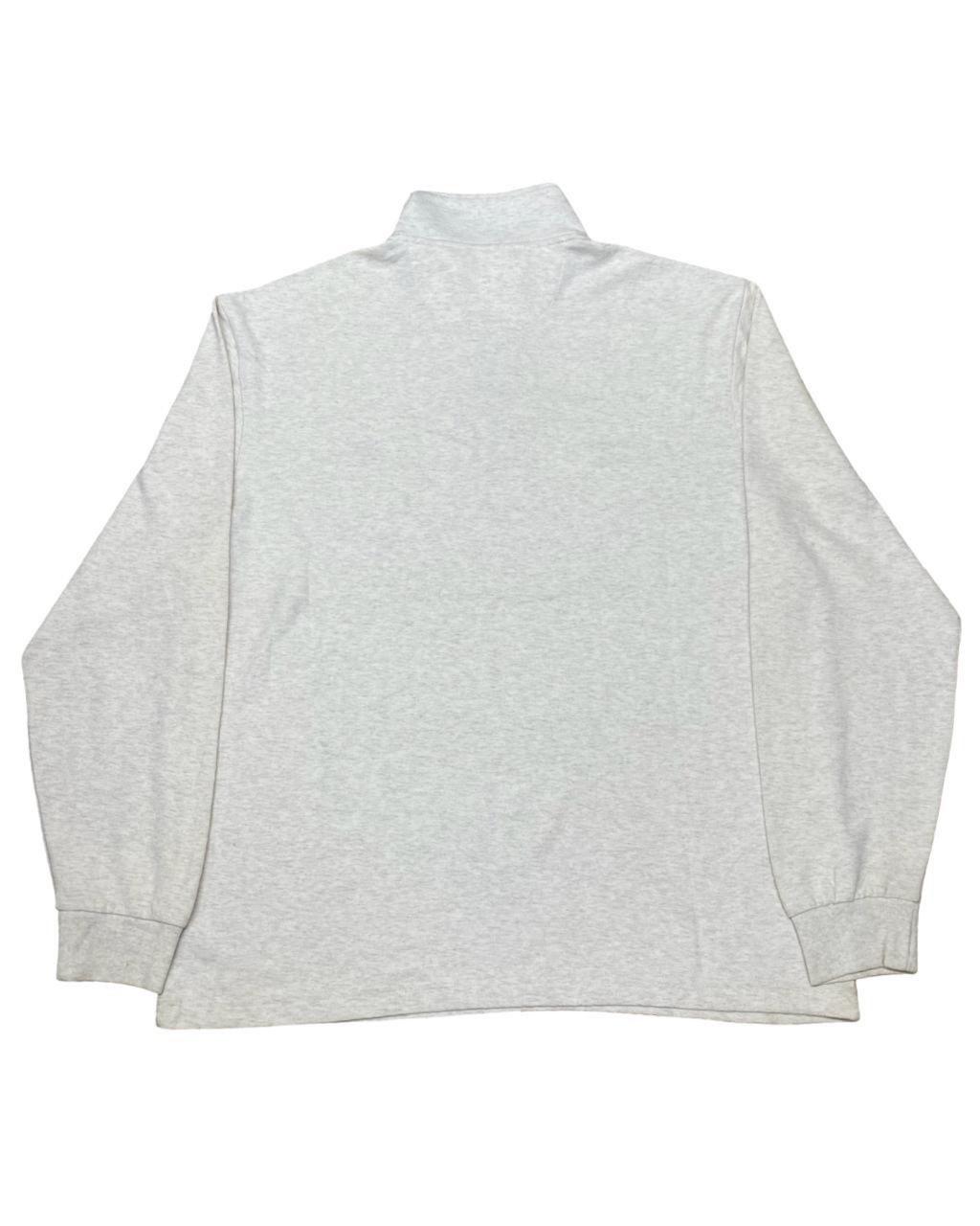 Chaps Light Heather Grey Quarter-Zip Pullover | XL | Chest 26”