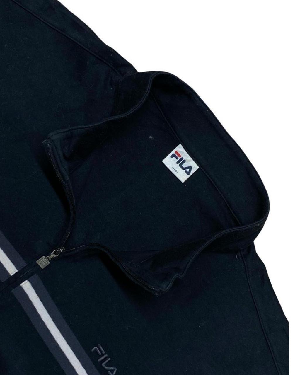 FILA Navy Quarter-Zip Pullover | Large | Chest 25”