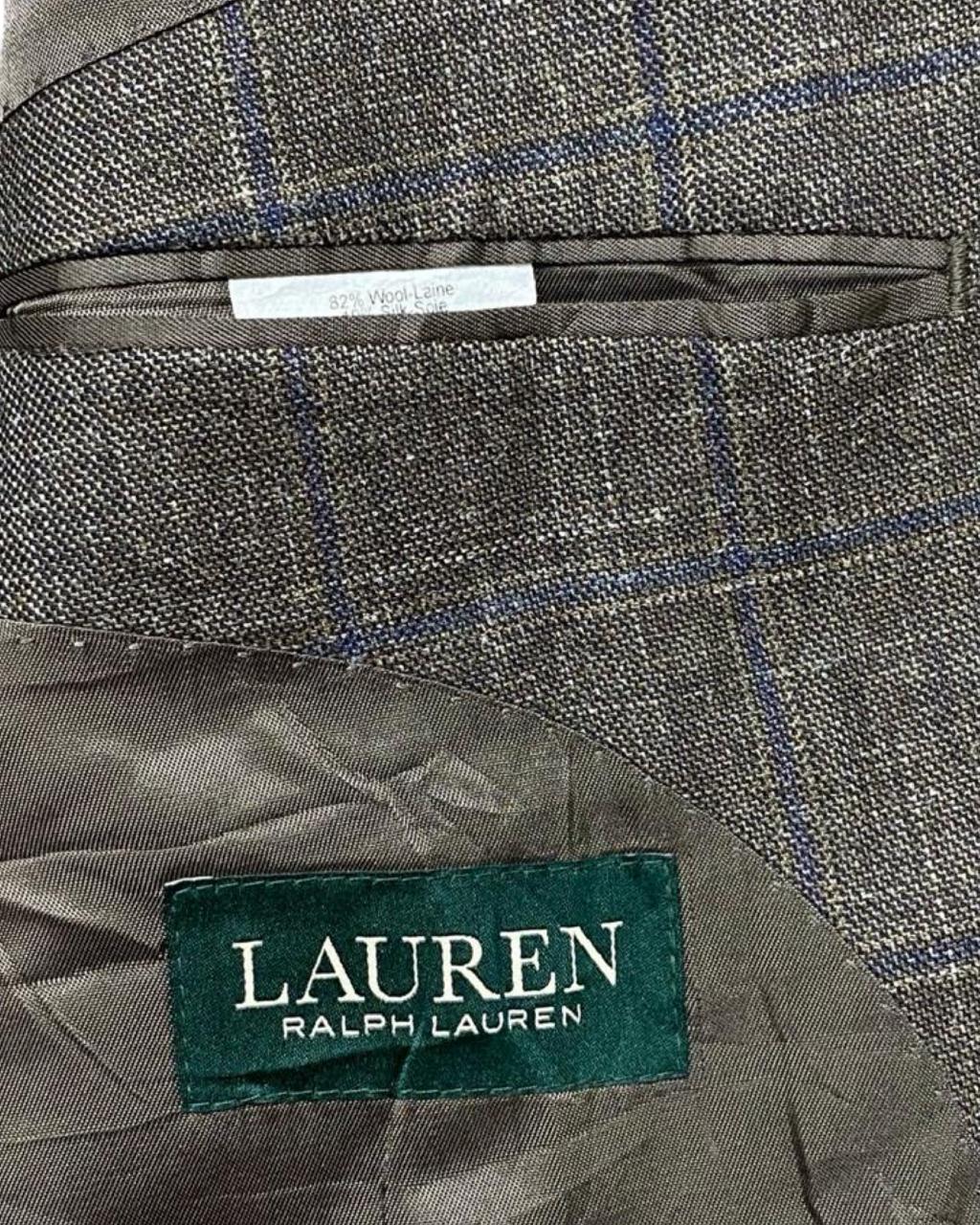 Ralph Lauren Glen Plaid Wool Blazer | Large | Chest 25”