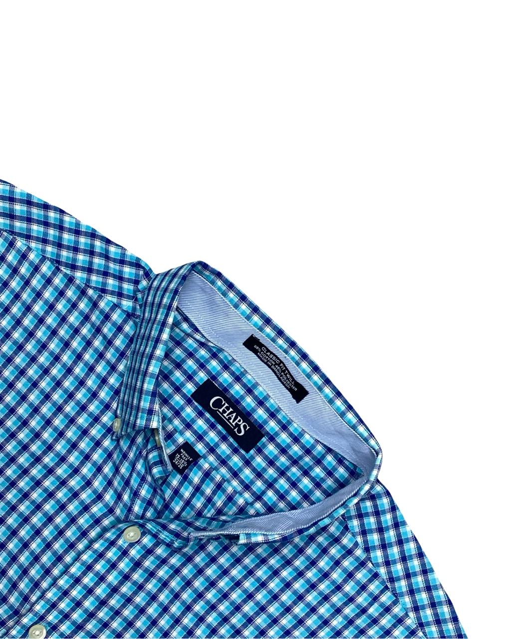 chaps button down dress shirts Mens Easy Care Stretch Plaid Shirt The technologies create a shirt that is based on the principles of style Chaps by Ralph Lauren Men's