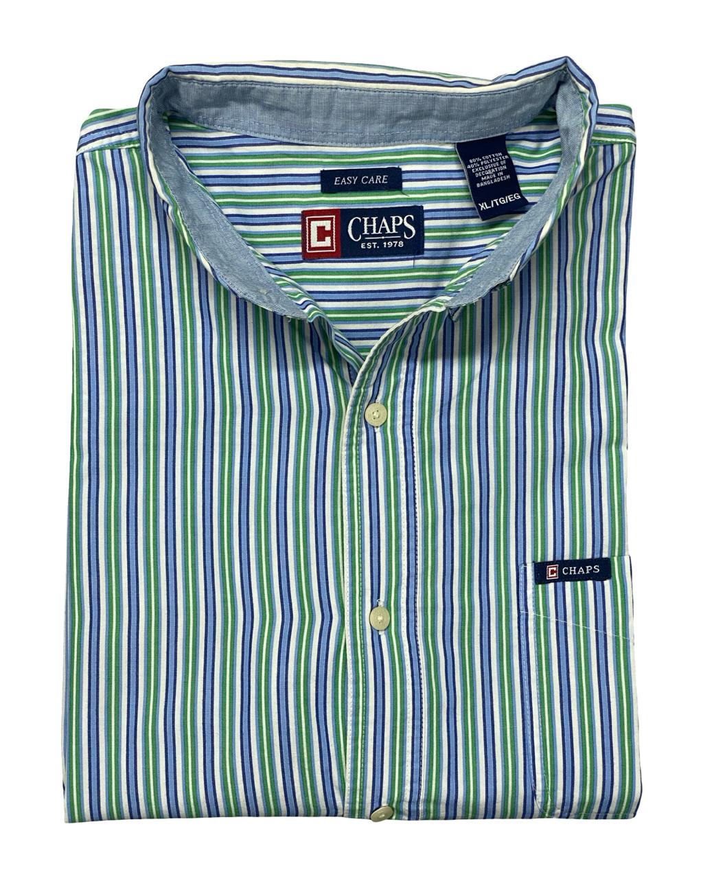 chaps dress shirt Chaps Short Sleeve Oxford Seacoast Wash Shirt