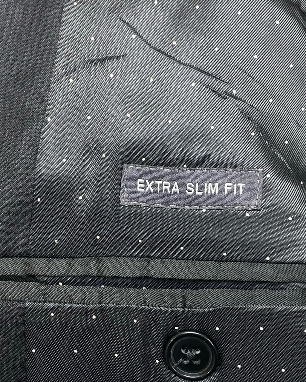 Devred 1902 Black Extra Slim-Fit Blazer | Size Medium | Chest 20.5”