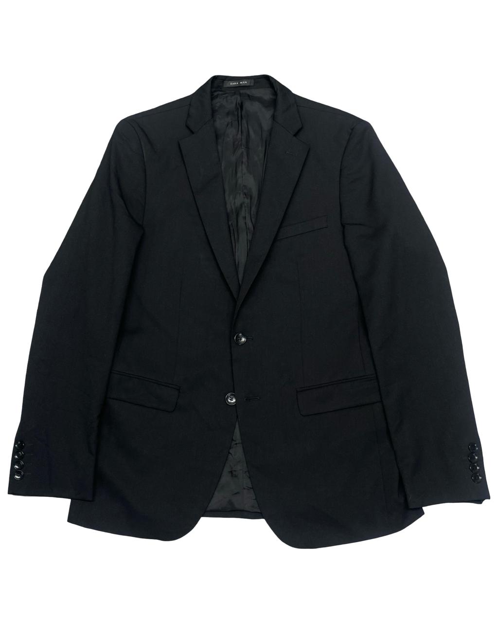 Zara Man Basic Black Blazer | Size Medium |