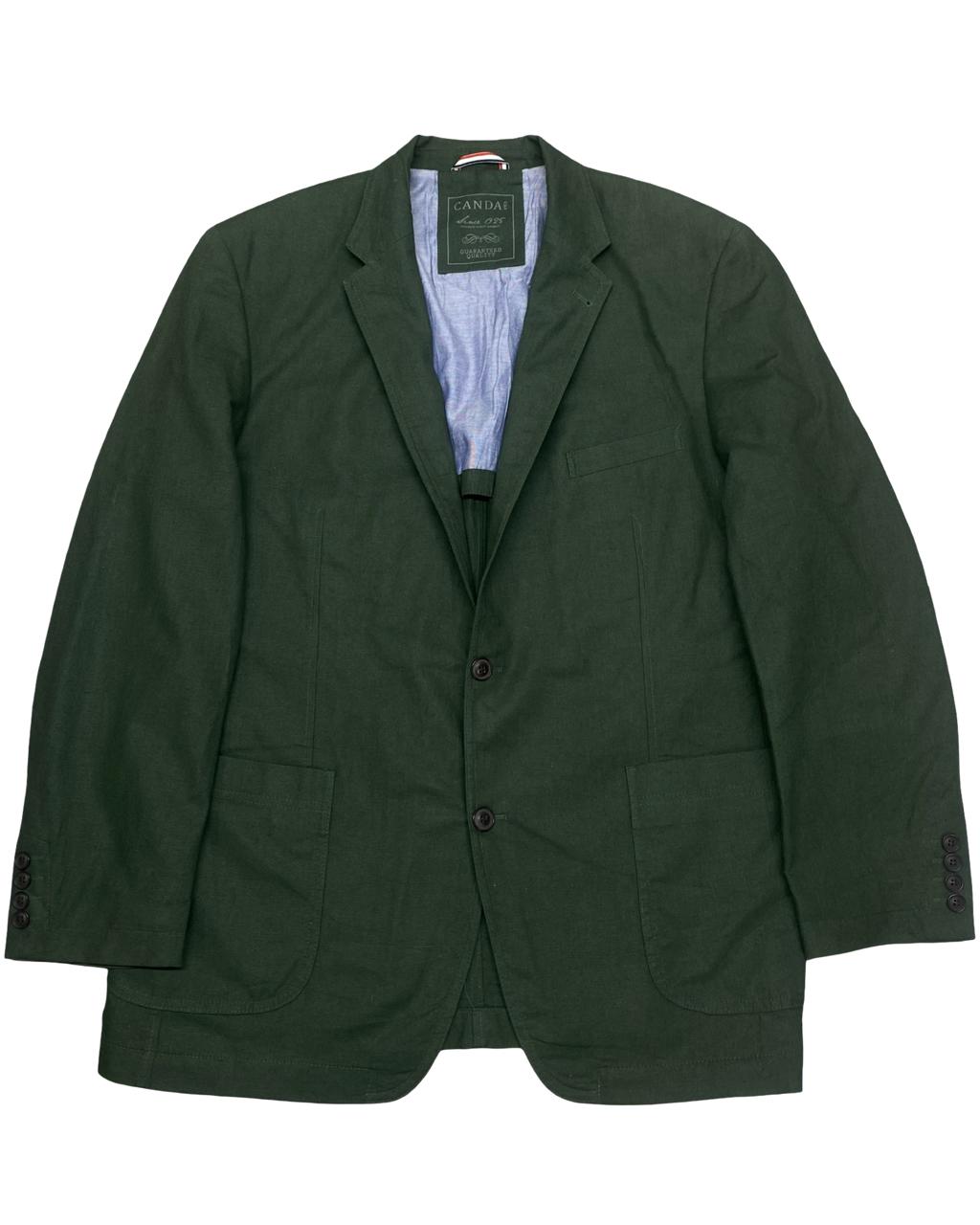 Canda Forest Green Casual Blazer | Size Large | Chest 24"