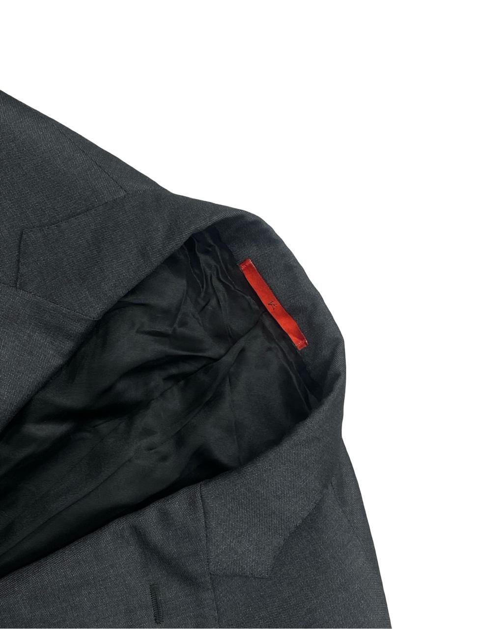 Isaia Napoli Charcoal Wool Blazer | Size Medium | Chest 21.5"