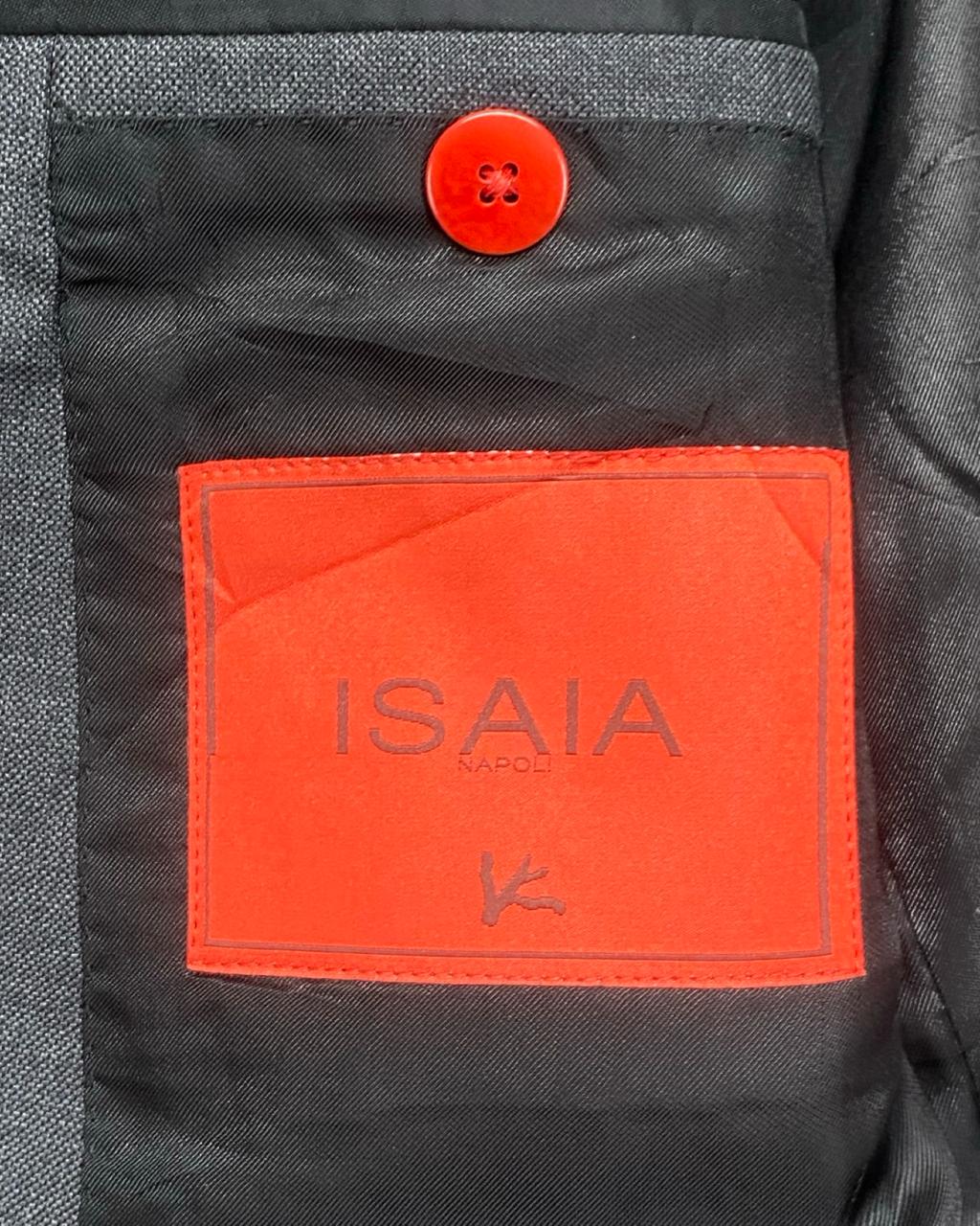 Isaia Napoli Charcoal Wool Blazer | Size Medium | Chest 21.5"