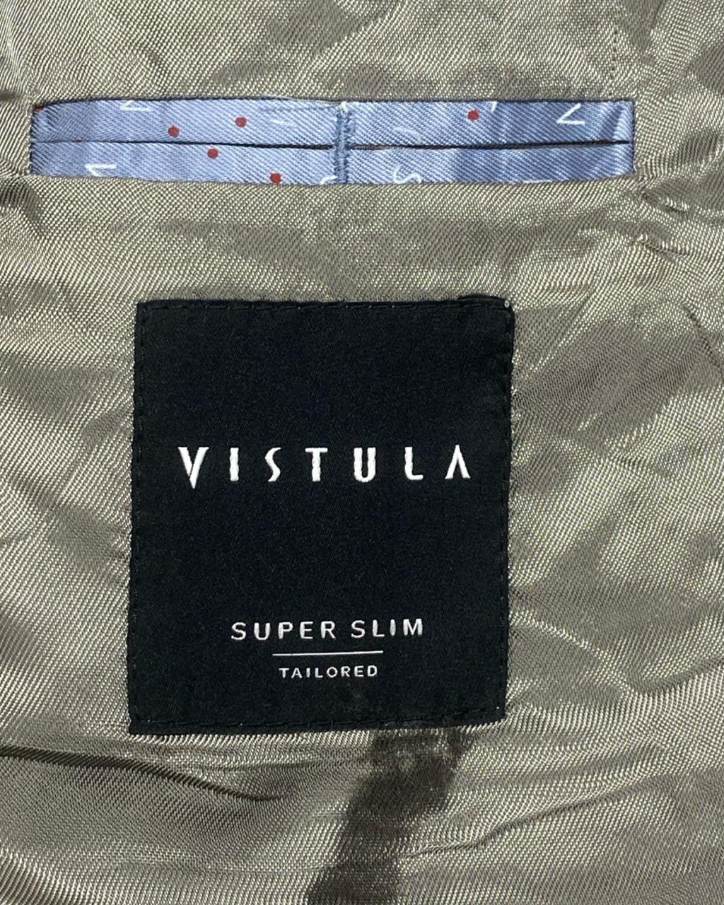 Vistula Light Grey Jersey Blazer | Super Slim Fit | Size Medium | Chest 22"