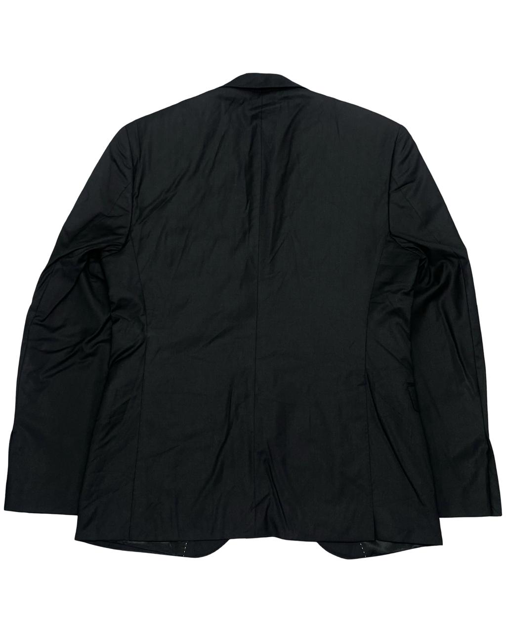 Reda Black Wool-Cashmere Blazer | Size 50 | Chest 20.5"