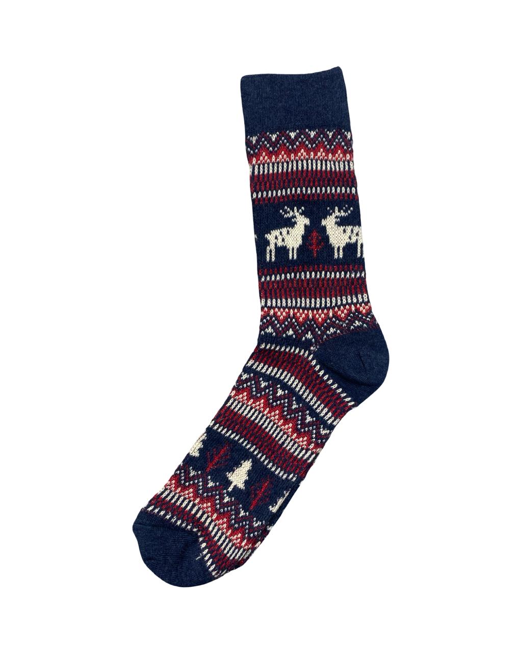 Winter Knit Socks – Nordic Pattern (Pack of 3)