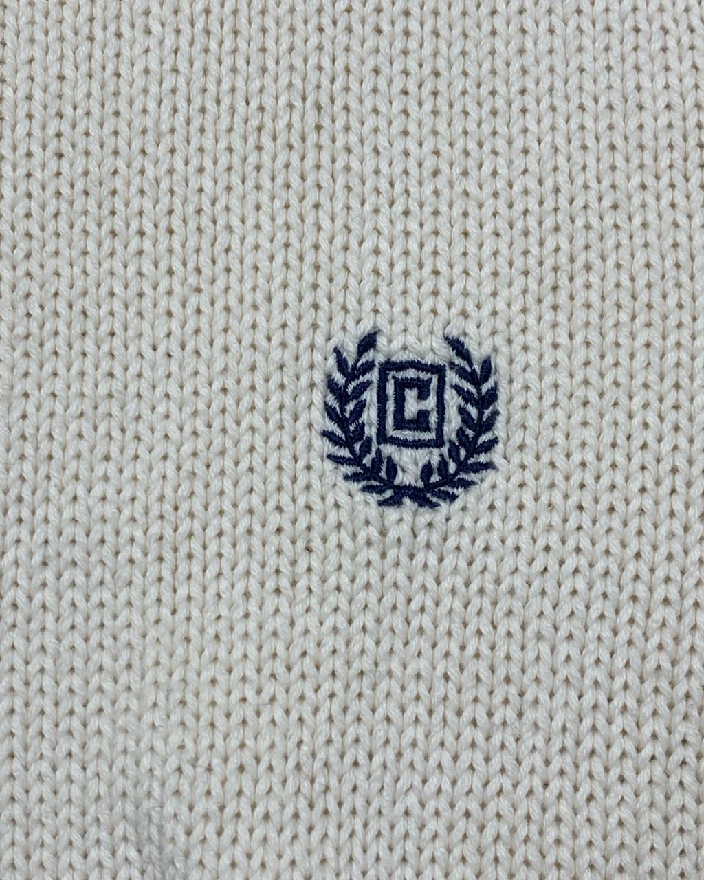 Chaps Cream Knit Sweater | Size Large | Chest 25”