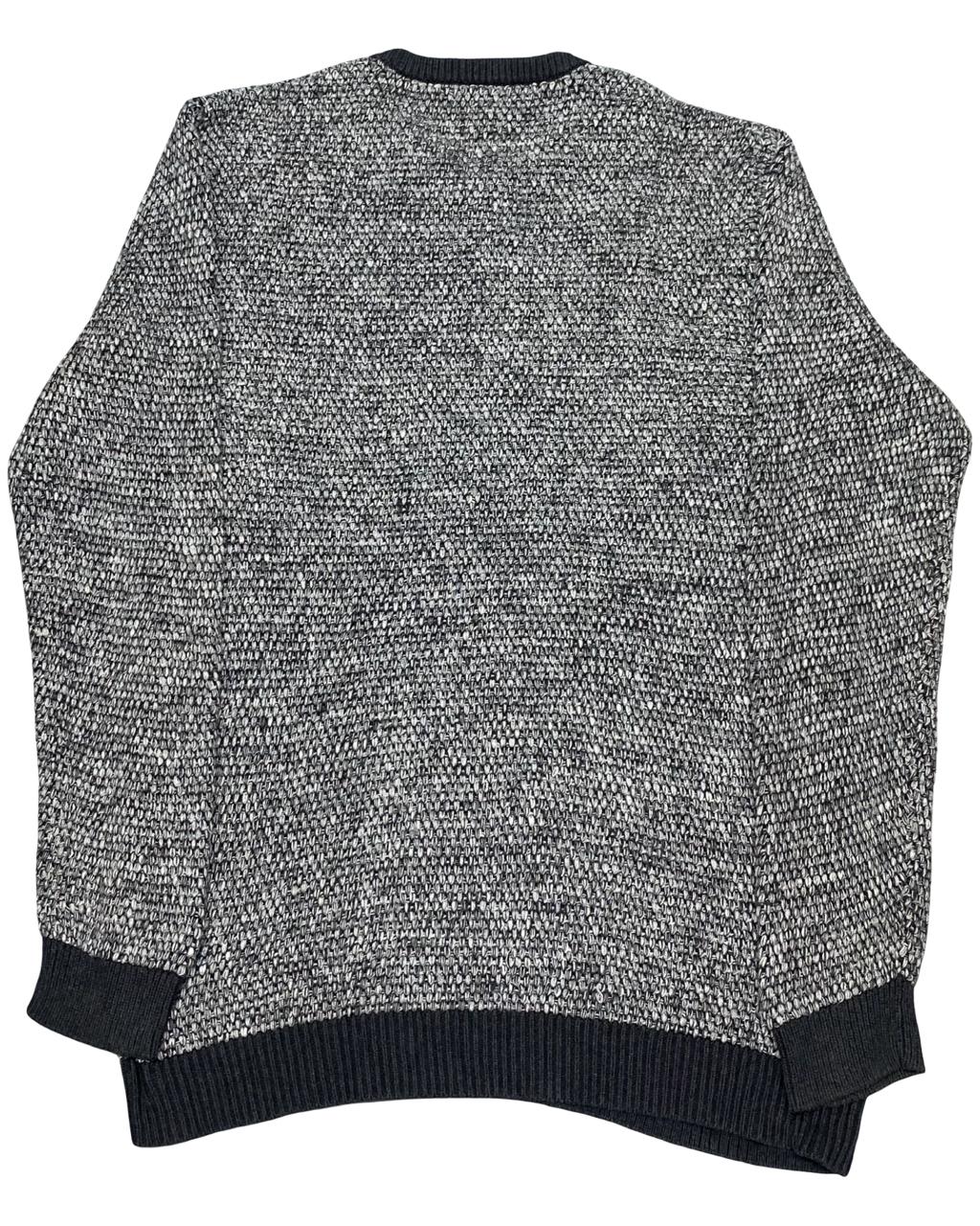 GAP Textured Black & White Cotton Sweater | Size Medium | Chest 22”