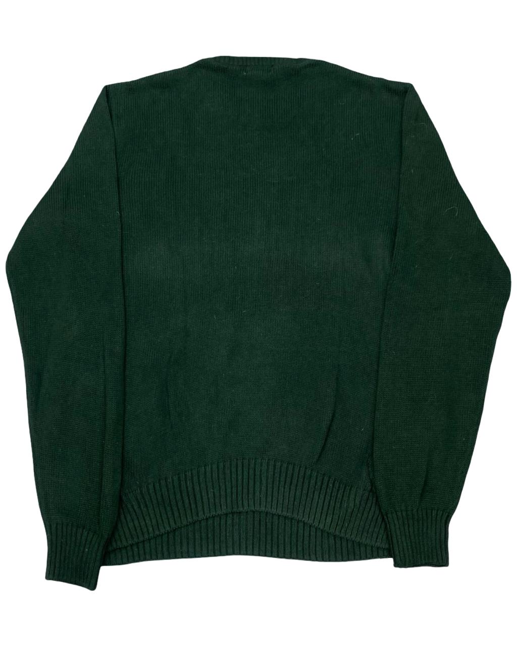 Dockers Green Fair Isle Knit Sweater | Size Medium | Chest 22.5”