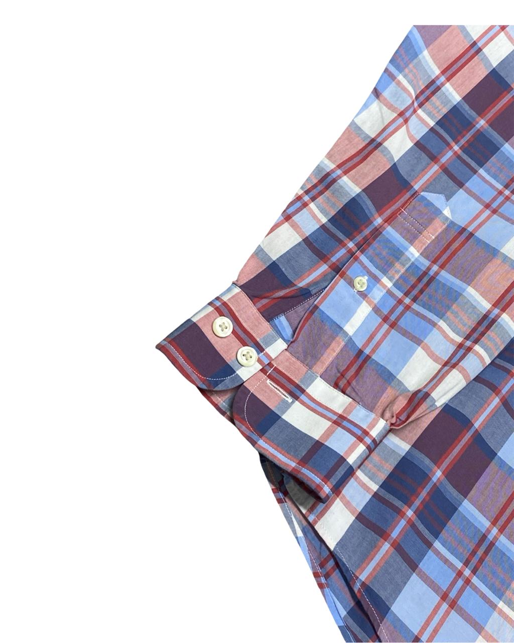 Brooks Brothers Multicolor Plaid Button-Down Shirt | Size Large | Chest 23”