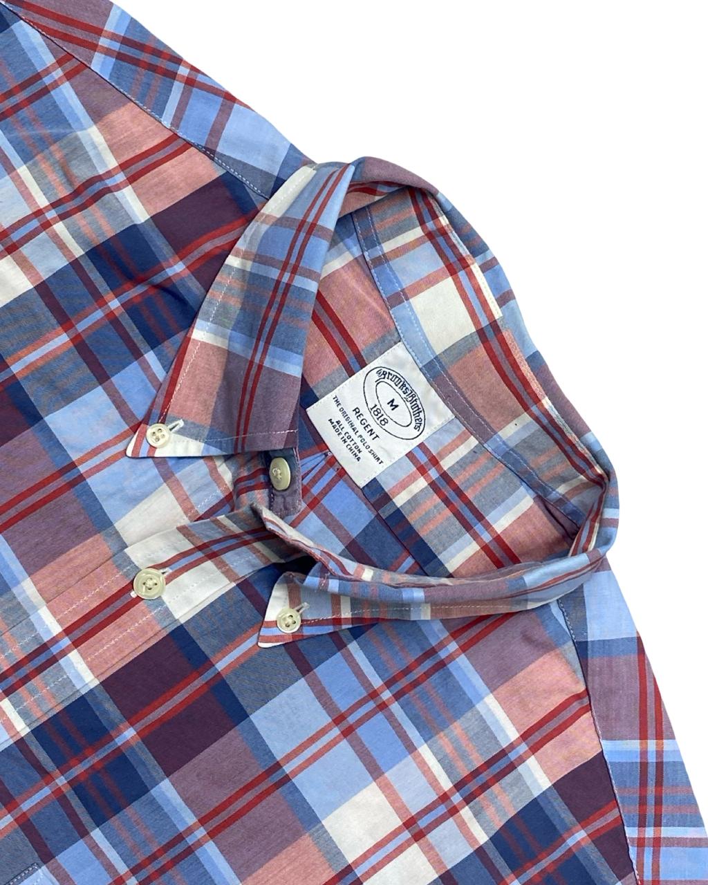 Brooks Brothers Multicolor Plaid Button-Down Shirt | Size Large | Chest 23”