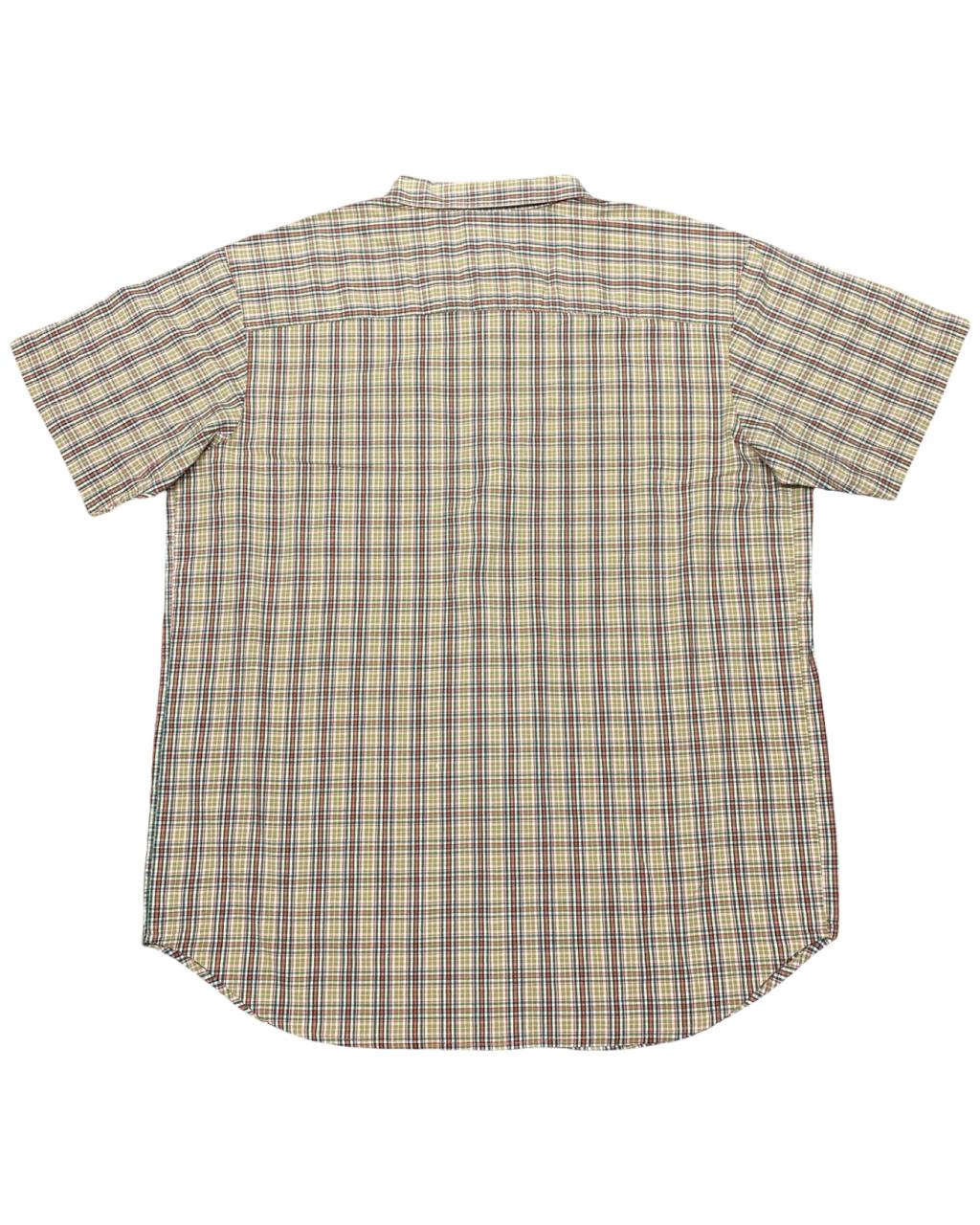 Columbia Plaid Short Sleeve Shirt | Large | Chest 23”