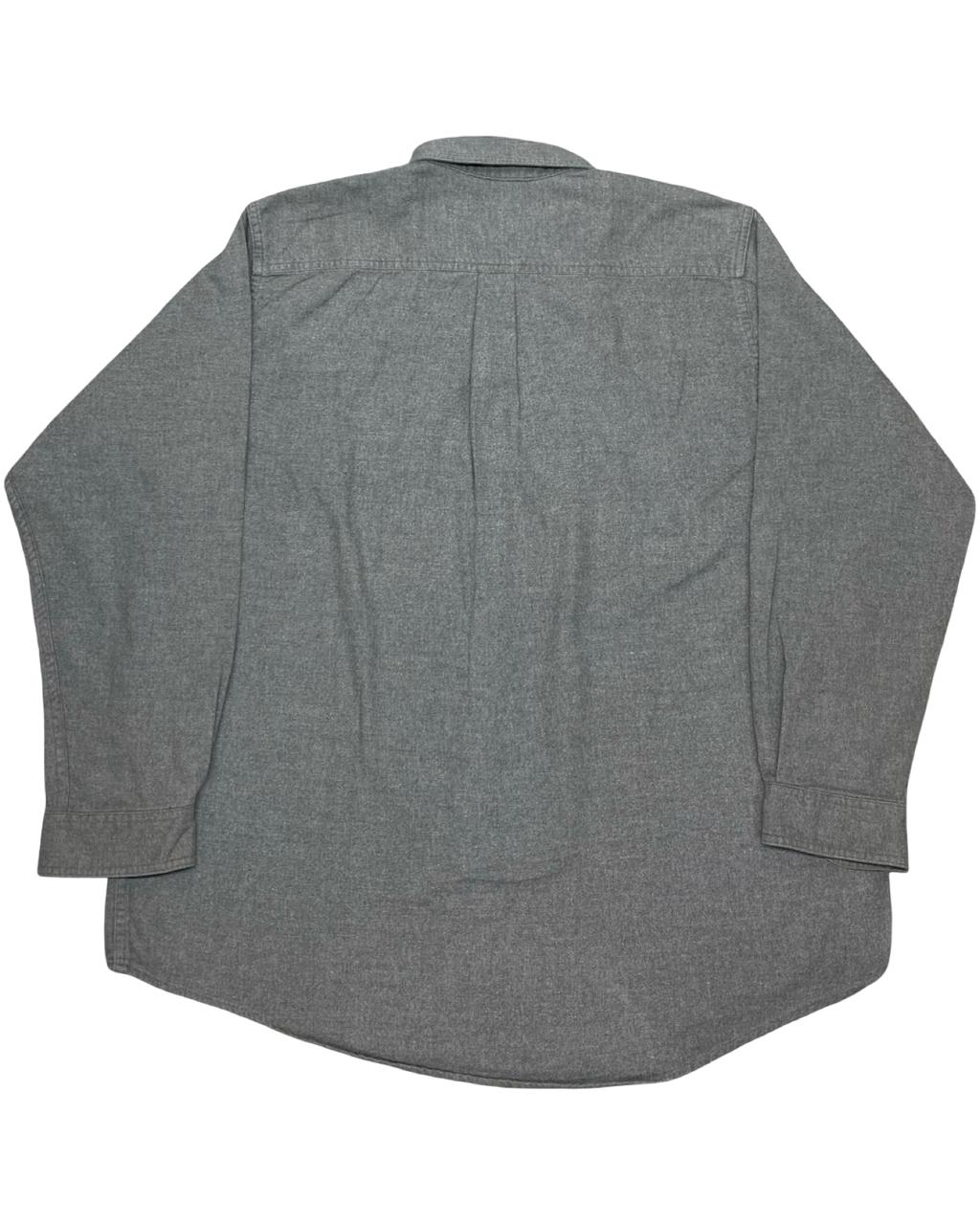 L.L. Bean Heather Grey Button-Down Oxford Shirt | Size XXL | Chest 27”