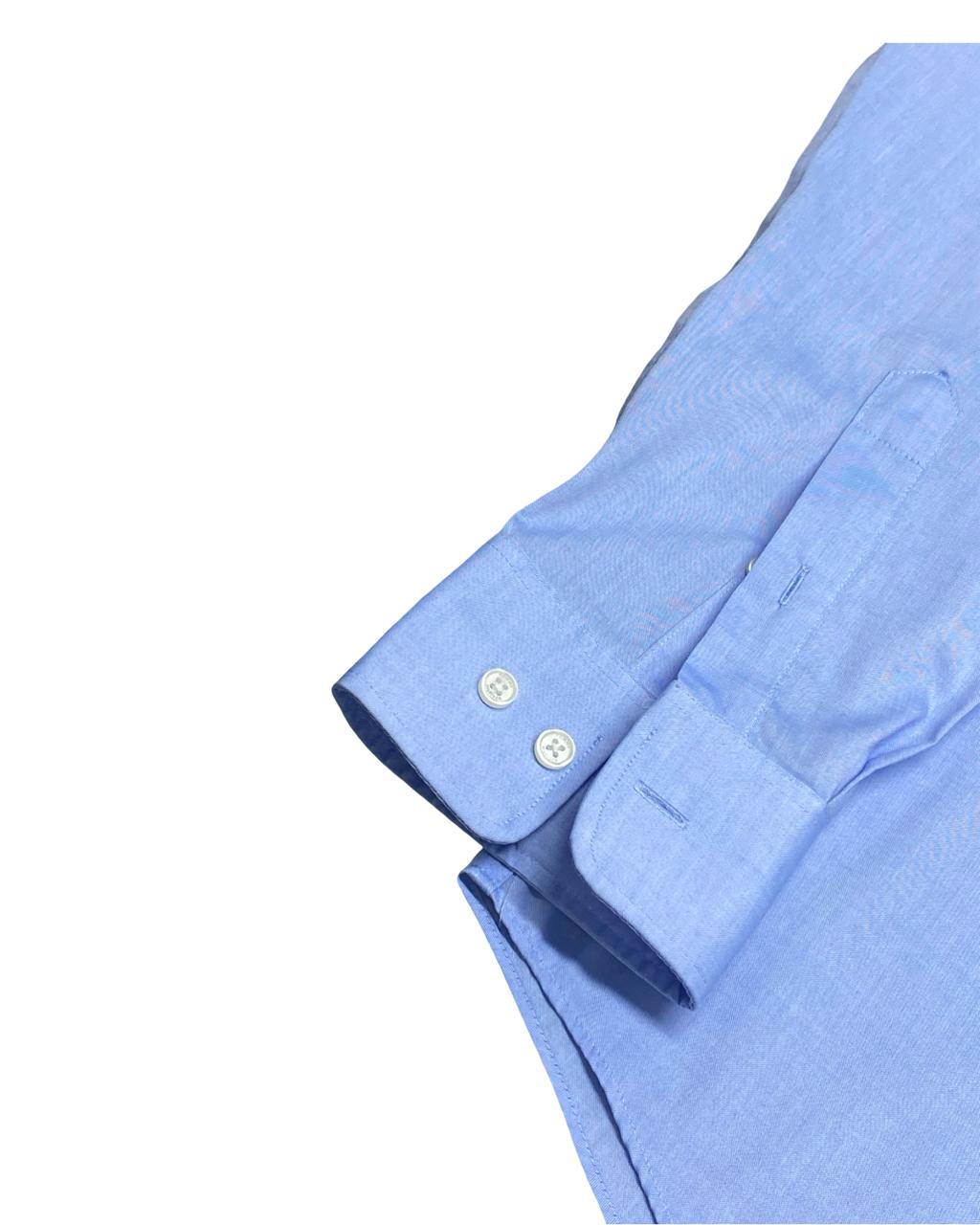 Tommy Hilfiger Light Blue Wrinkle-Free Button-Down Shirt | Size Large | Chest 24.5”