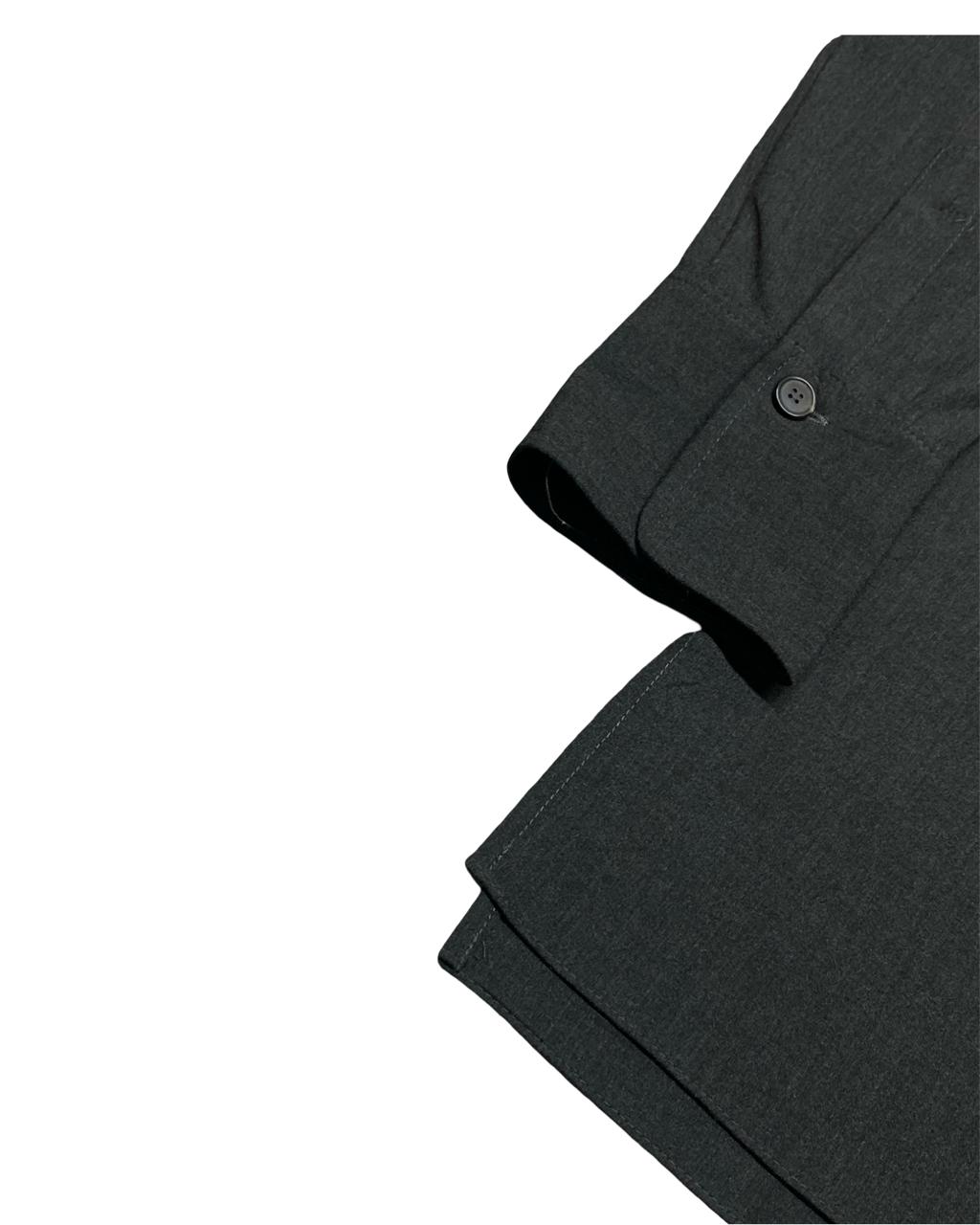 Zara Man Dark Charcoal Button-Up Overshirt | Size Medium | Chest 20.5”