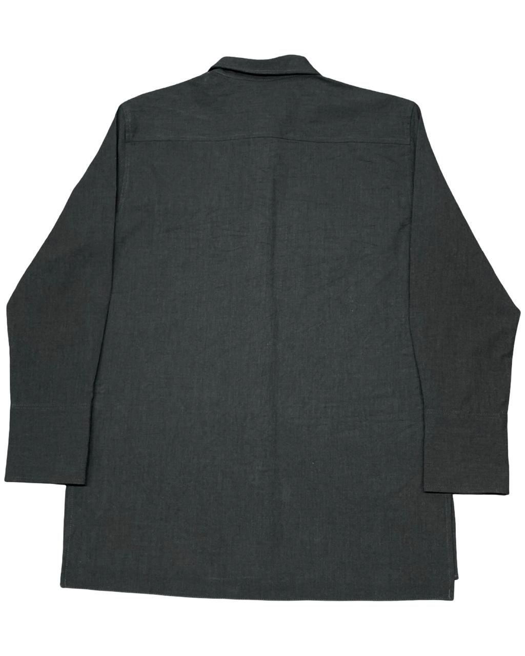 Zara Man Dark Charcoal Button-Up Overshirt | Size Medium | Chest 20.5”