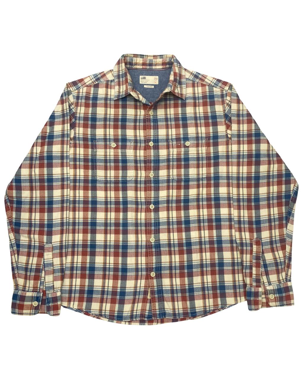 North Coast Plaid Button-Down Shirt | Size Medium | Chest 22”