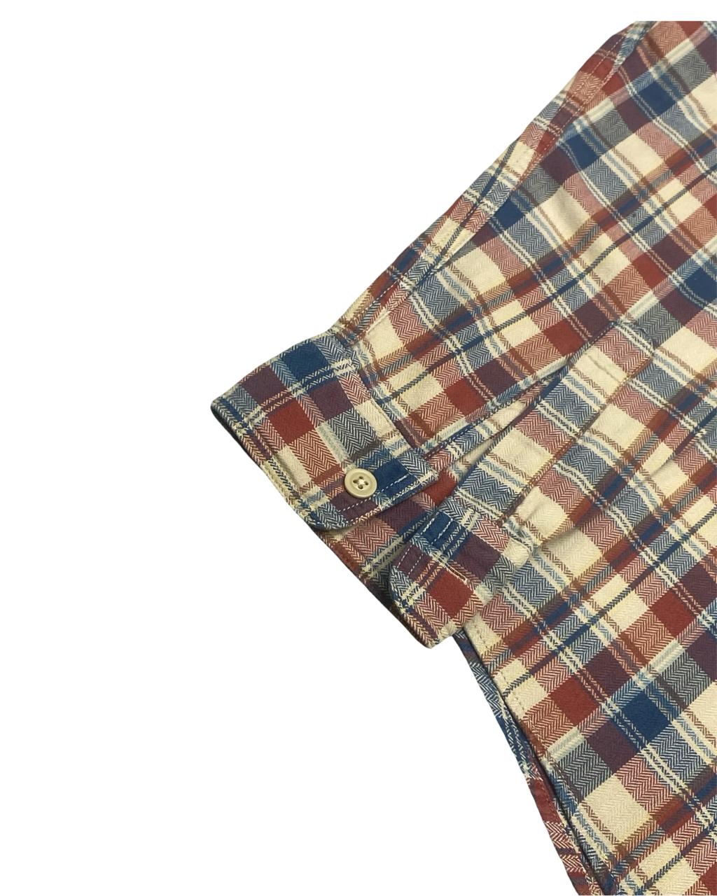 North Coast Plaid Button-Down Shirt | Size Medium | Chest 22”
