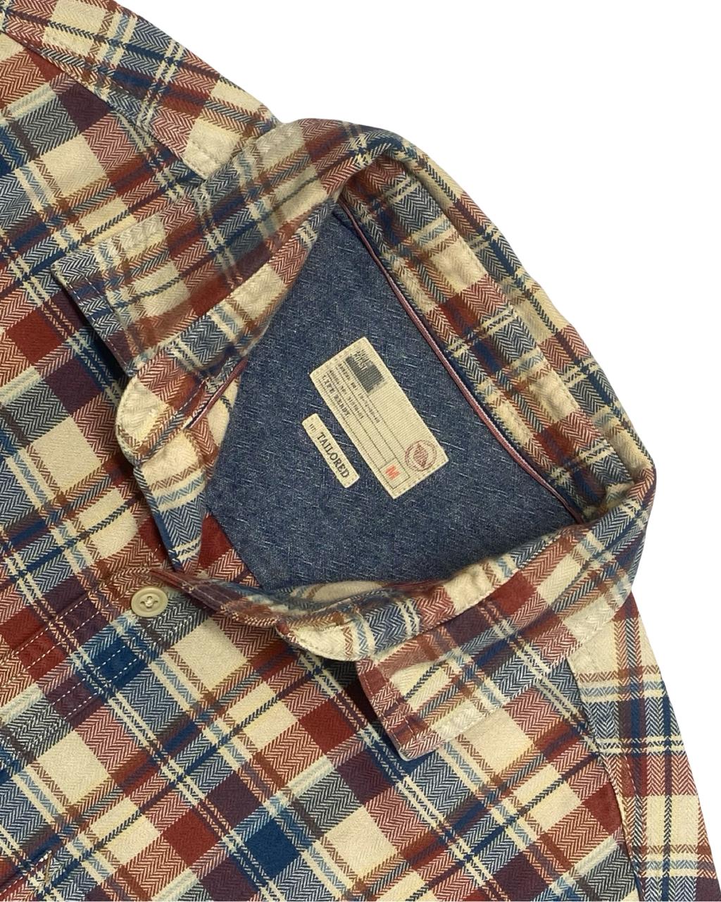 North Coast Plaid Button-Down Shirt | Size Medium | Chest 22”