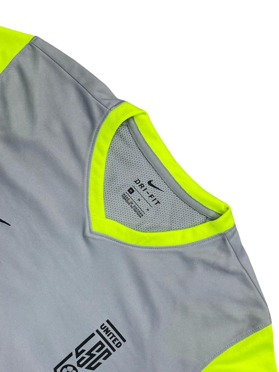 Nike Dri-FIT United LSC Soccer Jersey | Size Small | Grey/Volt