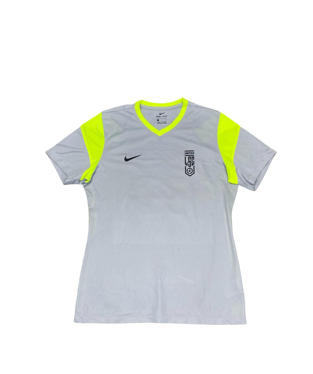 Nike Dri-FIT United LSC Soccer Jersey | Size Small | Grey/Volt