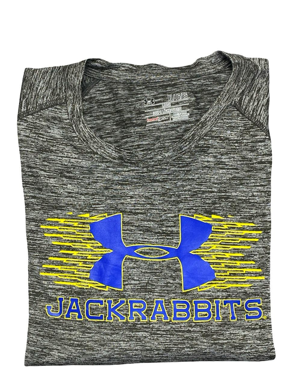 Under Armour HeatGear® Jackrabbits Performance T-Shirt | Size Large | Grey Heather