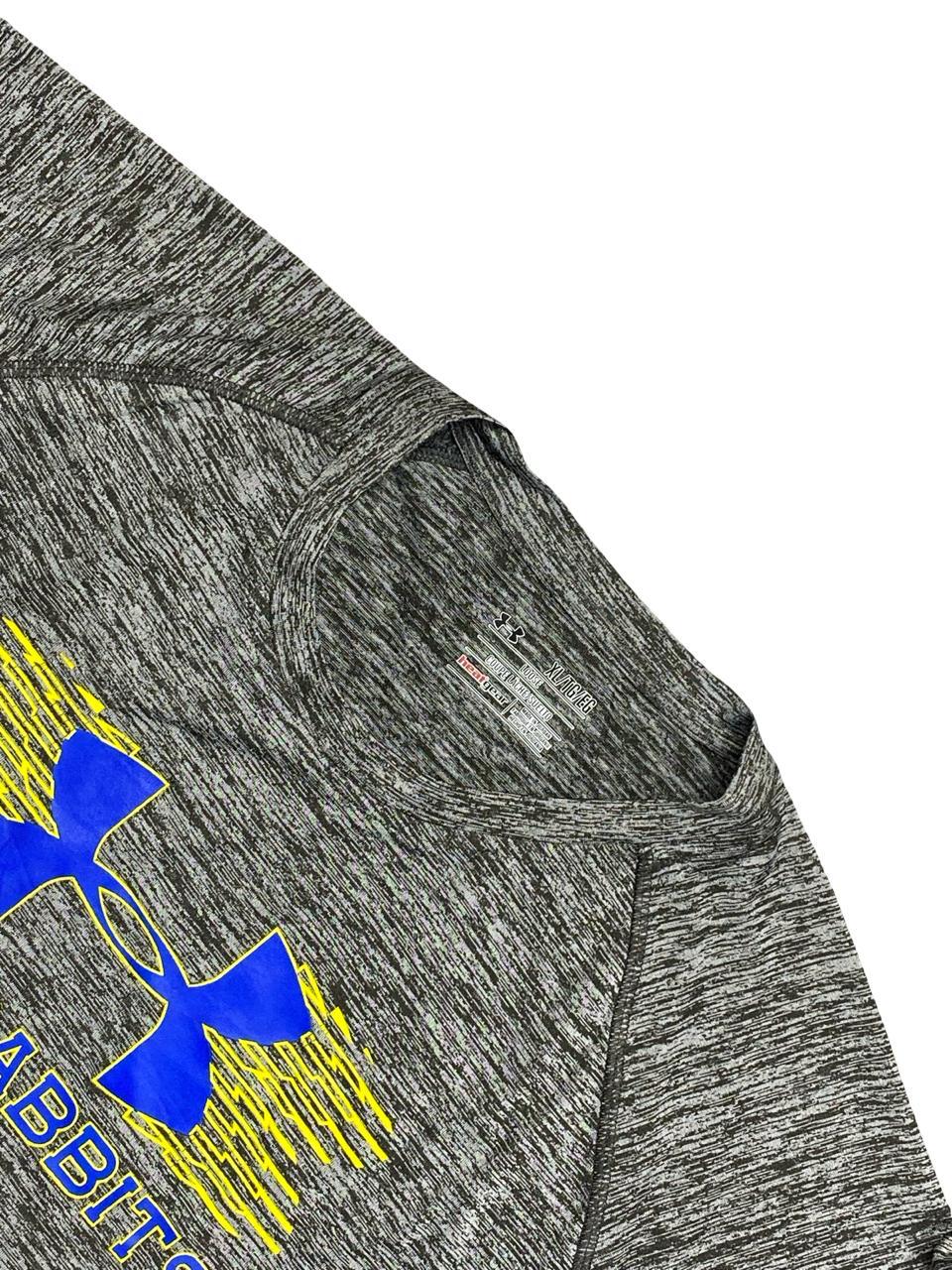 Under Armour HeatGear® Jackrabbits Performance T-Shirt | Size Large | Grey Heather