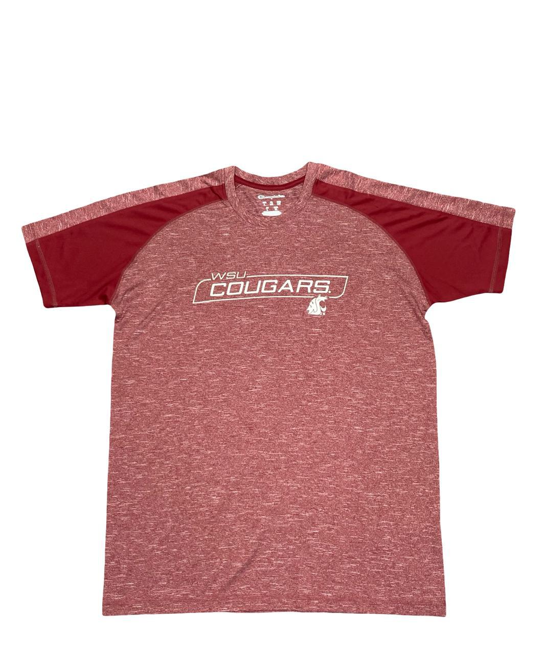 Champion Elite WSU Cougars Performance T-Shirt | Size Medium | Heather Red