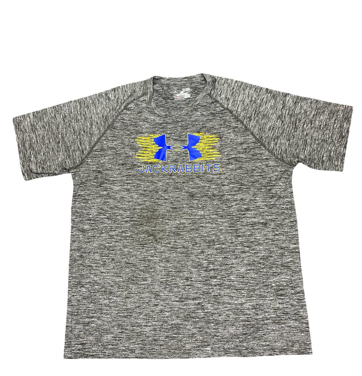 Under Armour HeatGear® Jackrabbits Performance T-Shirt | Size Large | Grey Heather