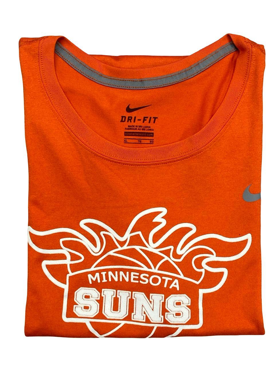 Nike Dri-FIT Minnesota Suns Performance T-Shirt | Size Medium | Orange