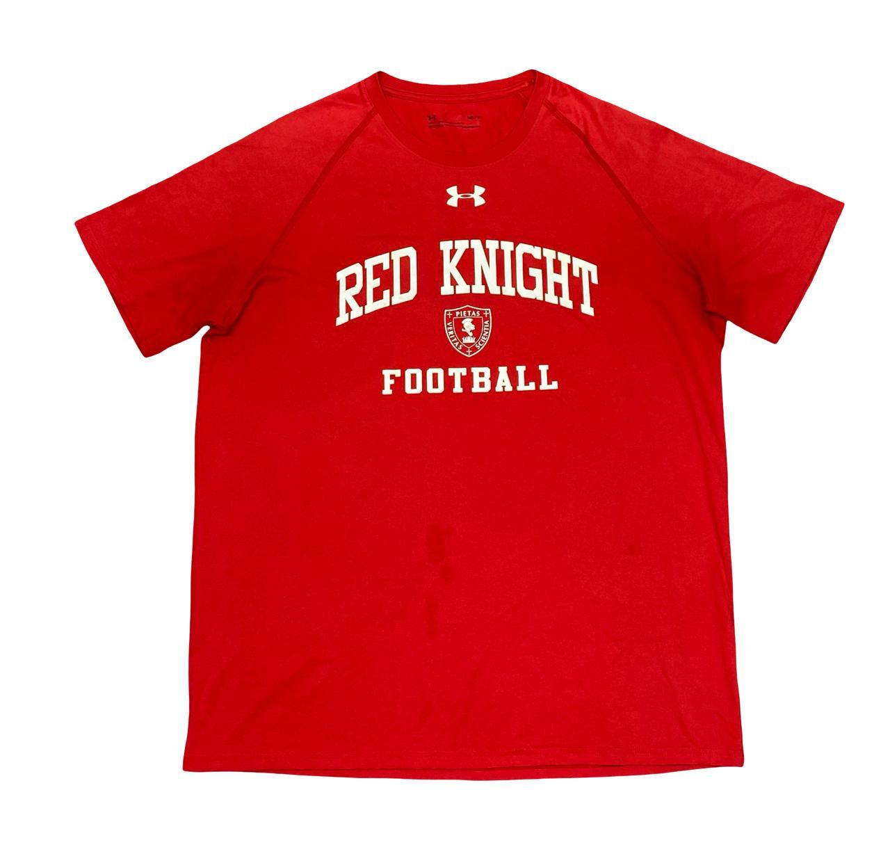 Under Armour Red Knight Football HeatGear Performance T-Shirt | Size Medium | Chest 22”