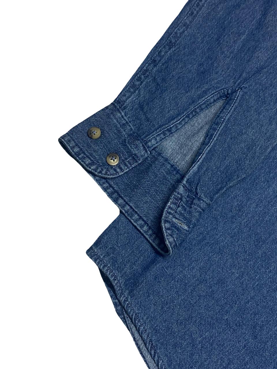 Wrangler Hero Denim Work Shirt | Size Large | Chest 24”