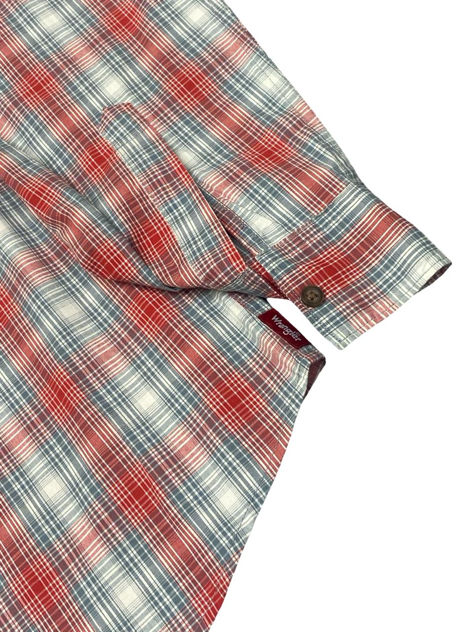 Wrangler Plaid Western Shirt | Size Large | Chest 24.5”