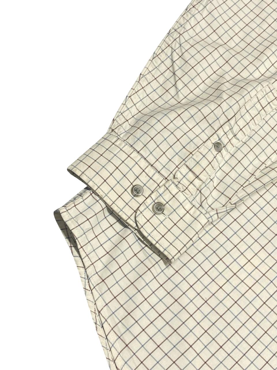 Eddie Bauer Windowpane Check Button-Down Shirt | Size XXL | Chest 30”