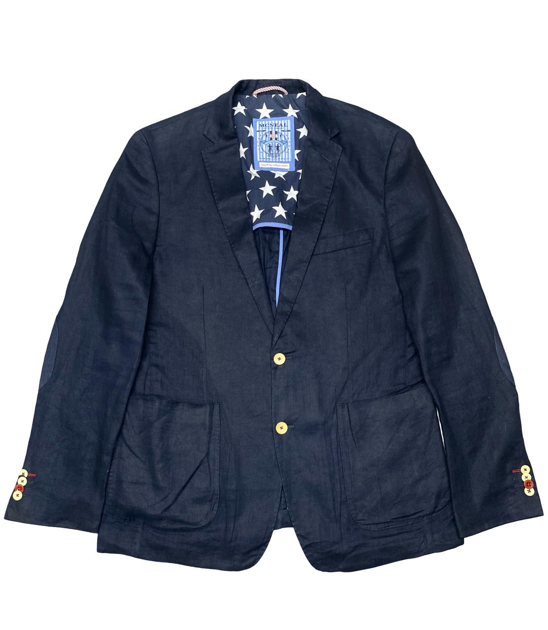 McNeal Navy Linen Blazer | Medium | Chest 22.5”