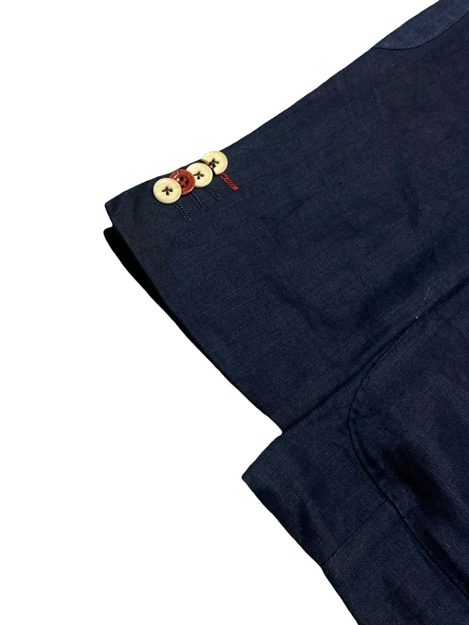 McNeal Navy Linen Blazer | Medium | Chest 22.5”