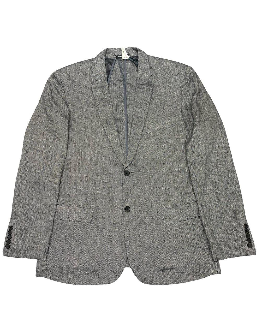 Claiborne Grey Herringbone Blazer | Large | Chest 23”