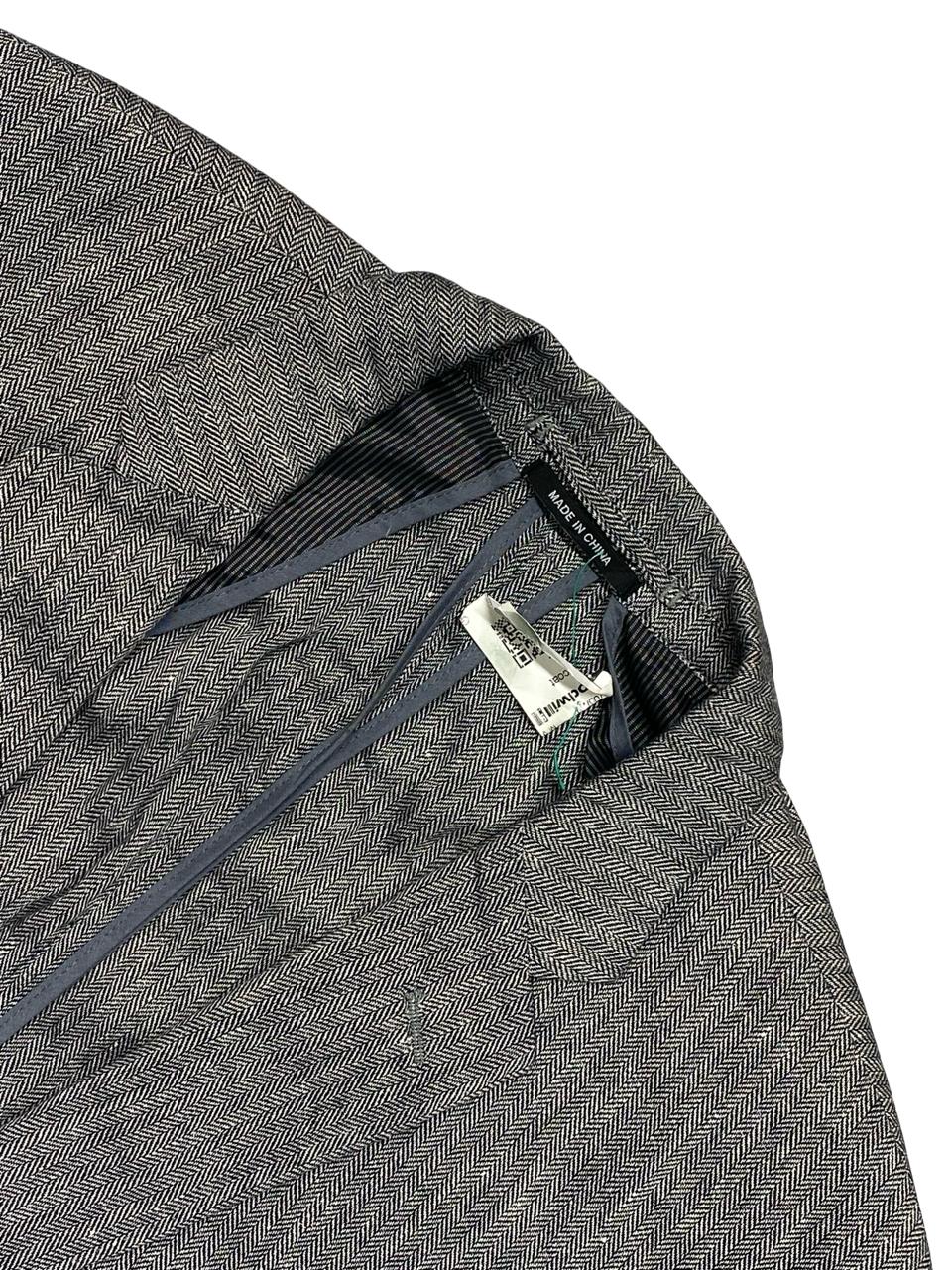 Claiborne Grey Herringbone Blazer | Large | Chest 23”